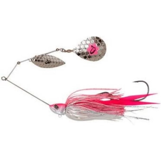Блесна SAVAGE GEAR Da'Bush Spinnerbait 18см 42г Sinking Pink Silver 72620 Блесна SAVAGE GEAR Da'Bush Spinnerbait 18см 42г Sinking Pink Silver 72620
