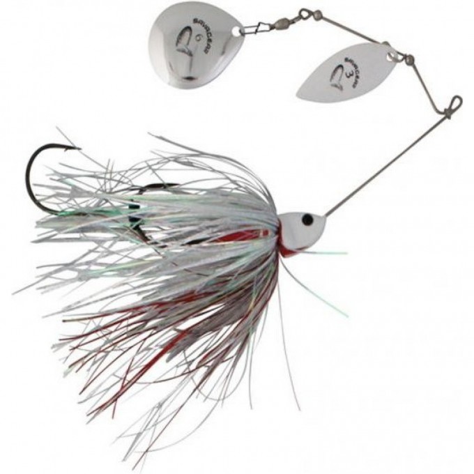 Блесна SAVAGE GEAR Da'Bush Spinnerbait 18см 42г Sinking White Silver 72615 Блесна SAVAGE GEAR Da'Bush Spinnerbait 18см 42г Sinking White Silver 72615