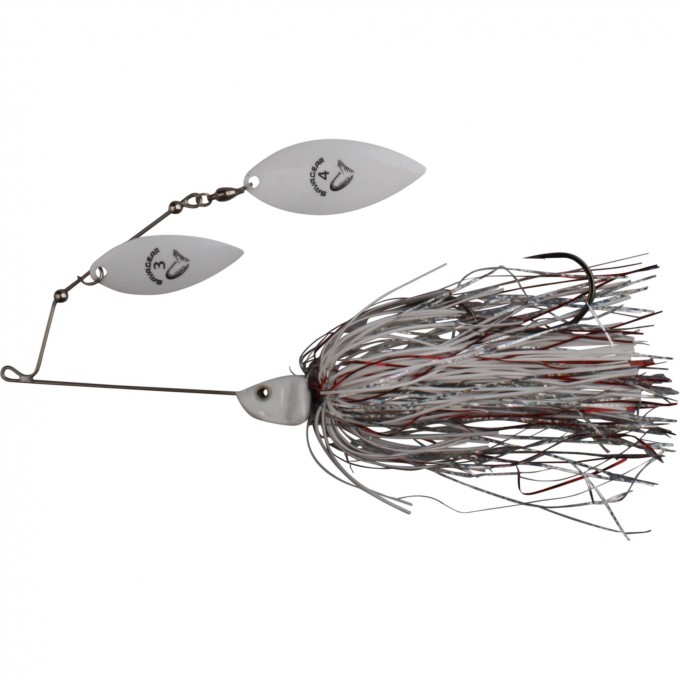 Блесна SAVAGE GEAR Da'Bush Spinnerbait 42g #4 White Silver Holo Flame 42149 Блесна SAVAGE GEAR Da'Bush Spinnerbait 42g #4 White Silver Holo Flame 42149