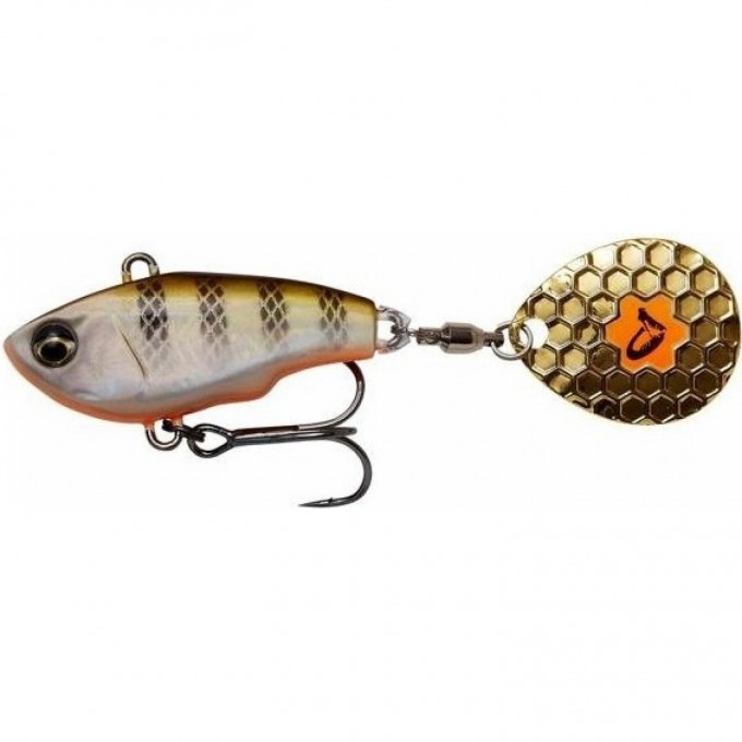 Блесна SAVAGE GEAR Fat Tail Spin 5,5cm 9g Sinking Perch 71761 Блесна SAVAGE GEAR Fat Tail Spin 5,5cm 9g Sinking Perch 71761