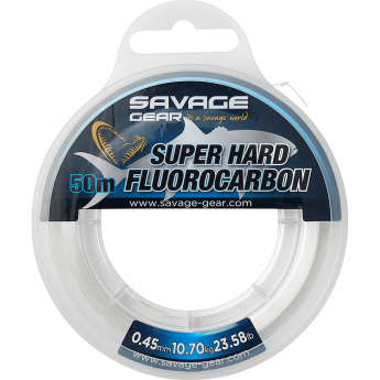 Флюорокарбон SAVAGE GEAR SUPER HARD FLUORO CARBON 50м 0,5мм Флюорокарбон SAVAGE GEAR SUPER HARD FLUORO CARBON 50м 0,5мм