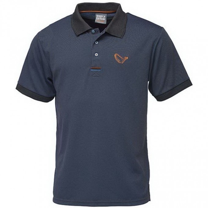 Футболка SAVAGE GEAR Simply Savage 3-Stripes Polo M 62281 Футболка SAVAGE GEAR Simply Savage 3-Stripes Polo M 62281
