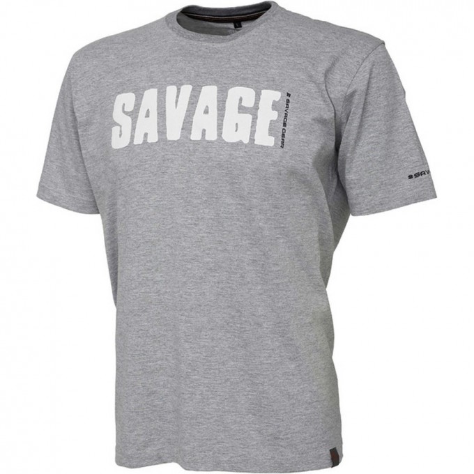 Футболка SAVAGE GEAR Simply Savage Tee - Light Grey Melangé XL 59146 Футболка SAVAGE GEAR Simply Savage Tee - Light Grey Melangé XL 59146