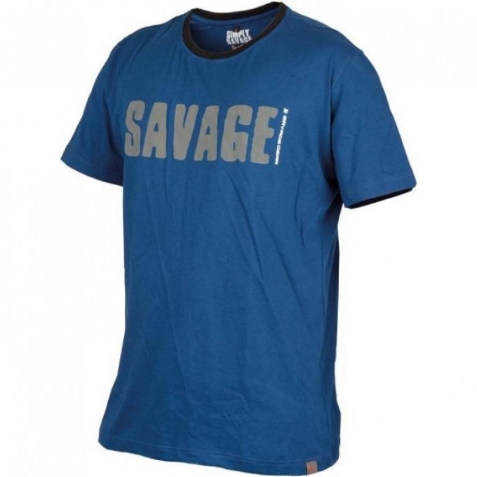 Футболка SAVAGE GEAR Tee Blue S 57063 Футболка SAVAGE GEAR Tee Blue S 57063