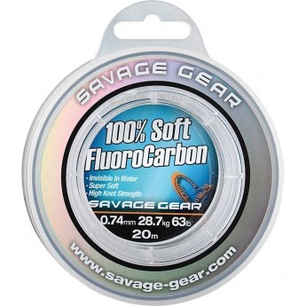 Леска SAVAGE GEAR Soft Fluoro Carbon 0.81mm 15m 33kg 73lb