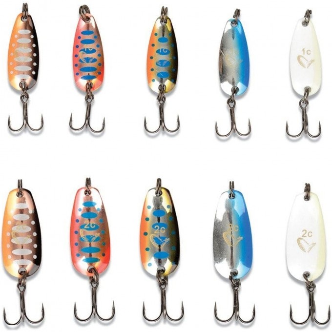Набор блесен SAVAGE GEAR Nails Micro Spoon Kit1 #1c & #2c 10pcs 55006 Набор блесен SAVAGE GEAR Nails Micro Spoon Kit1 #1c & #2c 10pcs 55006