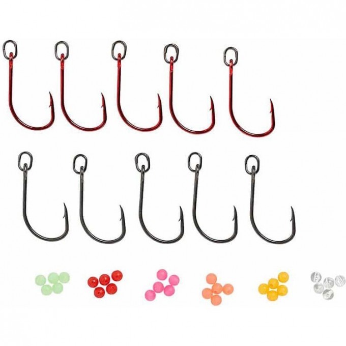 Набор крючков SAVAGE GEAR S1 Single Hook 3/0 Red & DG Kit 10pcs 61783 Набор крючков SAVAGE GEAR S1 Single Hook 3/0 Red & DG Kit 10pcs 61783
