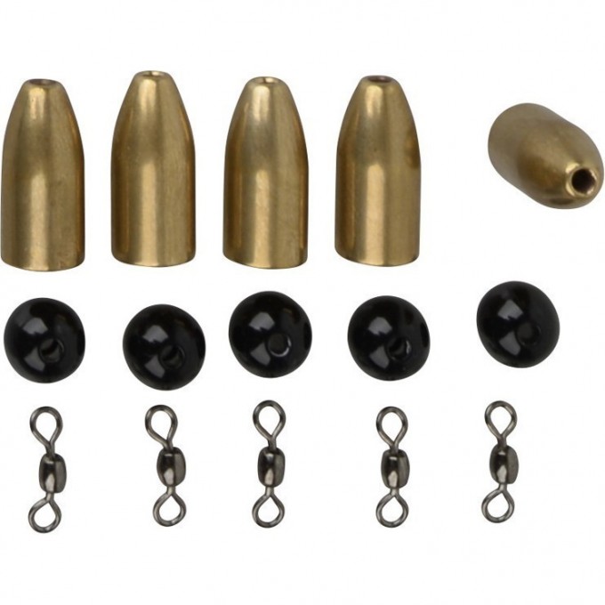 Набор оснастки SAVAGE GEAR Brass Bullet Kit's 7g 5pcs 55154 Набор оснастки SAVAGE GEAR Brass Bullet Kit's 7g 5pcs 55154
