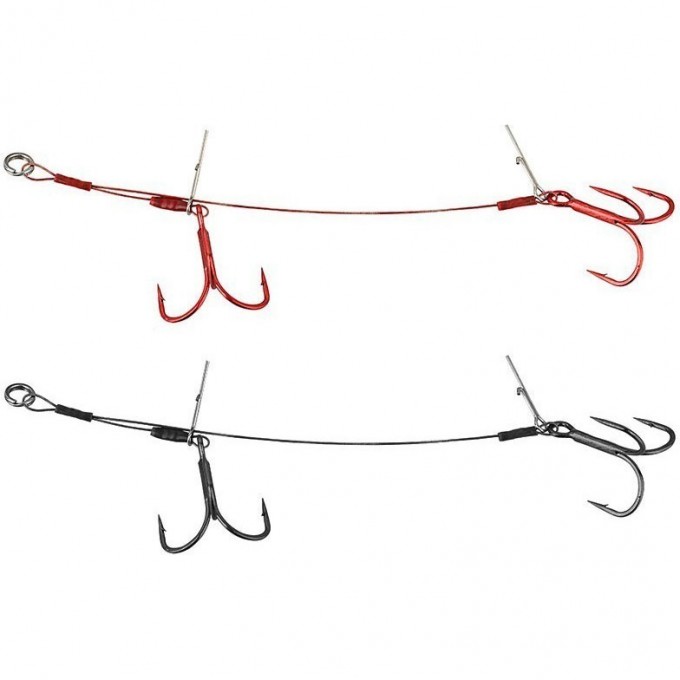 Оснастка SAVAGE GEAR Carbon49 Double Stinger #3/0 15cm 23kg 2pcs 54885 Оснастка SAVAGE GEAR Carbon49 Double Stinger #3/0 15cm 23kg 2pcs 54885