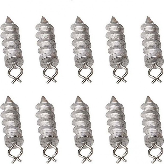 Оснастка SAVAGE GEAR Screwin Weight Spike 3.5g 12pcs 61954 Оснастка SAVAGE GEAR Screwin Weight Spike 3.5g 12pcs 61954