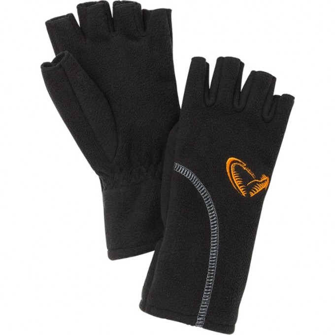 Перчатки SAVAGE GEAR Wind Pro Half Finger M Black 76471 Перчатки SAVAGE GEAR Wind Pro Half Finger M Black 76471