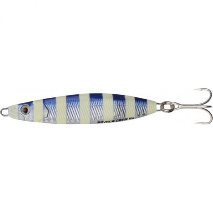 Пилькер SAVAGE GEAR Psycho Sprat 35g 04-Blue Glow Zebra 57517 Пилькер SAVAGE GEAR Psycho Sprat 35g 04-Blue Glow Zebra 57517