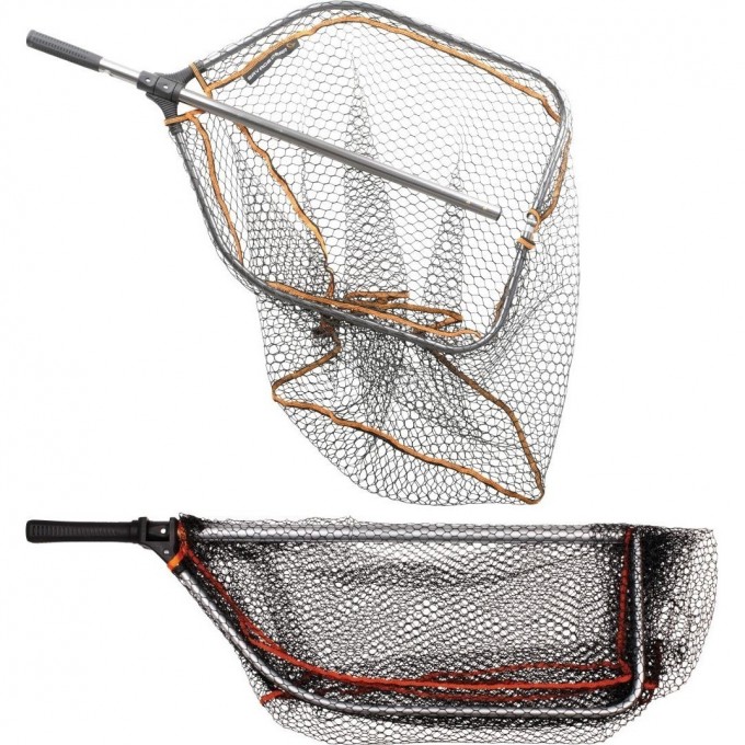 Подсачек SAVAGE GEAR Pro Folding Rubber Large Mesh Landing Net XL (70x85cm) 50804 Подсачек SAVAGE GEAR Pro Folding Rubber Large Mesh Landing Net XL (70x85cm) 50804
