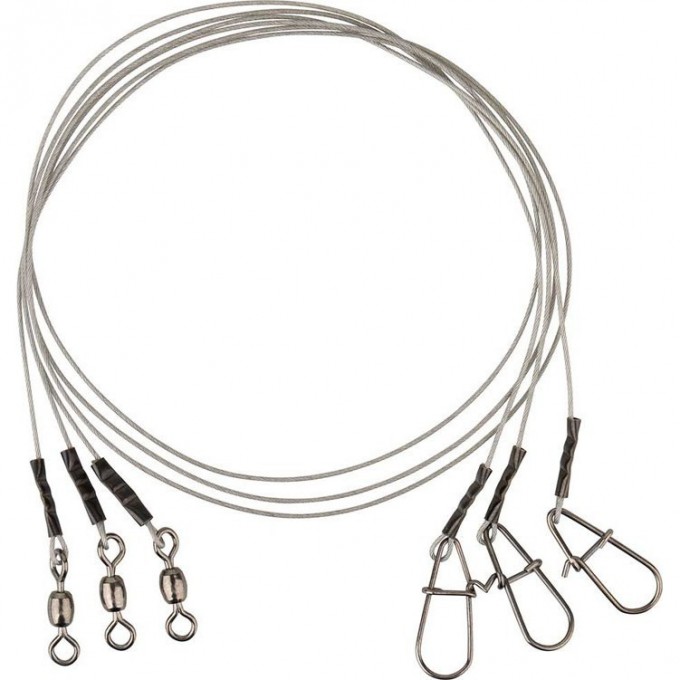 Поводки SAVAGE GEAR Carbon49 Trace 30cm 0.48mm 11kg Swivel/Needle Snap 3pcs 54867 Поводки SAVAGE GEAR Carbon49 Trace 30cm 0.48mm 11kg Swivel/Needle Snap 3pcs 54867