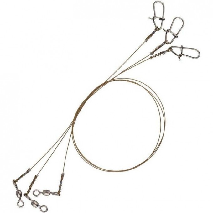 Поводки SAVAGE GEAR Raw49 Uncoated Trace 20cm 0.27mm 7kg Swivel/Needle Snap 3 54866 Поводки SAVAGE GEAR Raw49 Uncoated Trace 20cm 0.27mm 7kg Swivel/Needle Snap 3 54866