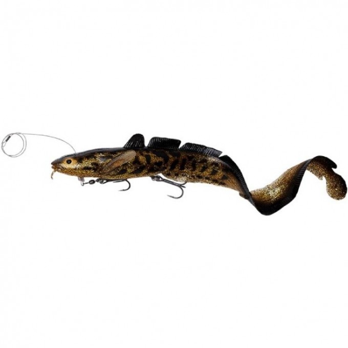 Приманка SAVAGE GEAR 3D Line Thru Burbot 500 FS 435гр Black Silver Orange 72399 Приманка SAVAGE GEAR 3D Line Thru Burbot 500 FS 435гр Black Silver Orange 72399