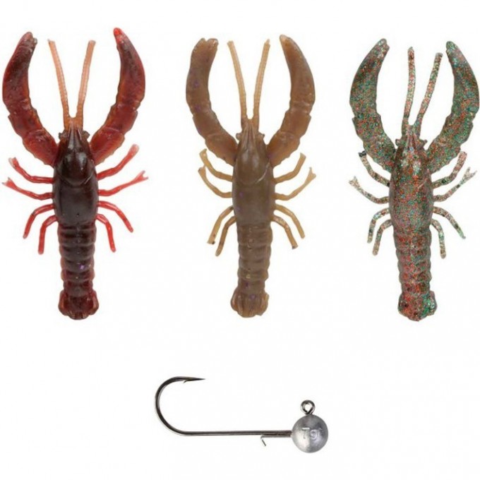 Приманка SAVAGE GEAR 3D Reaction Crayfish 7.5cm Kit 3+1 57635 Приманка SAVAGE GEAR 3D Reaction Crayfish 7.5cm Kit 3+1 57635