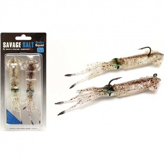 Приманка SAVAGE GEAR 3D TPE Swim Squid 125mm 25g Green Eye 2pcs 62429 Приманка SAVAGE GEAR 3D TPE Swim Squid 125mm 25g Green Eye 2pcs 62429