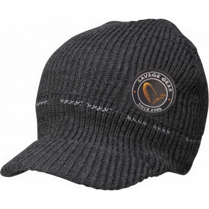 Шапка SAVAGE GEAR Simply Savage Knitted Beanie w/Brim 59527 Шапка SAVAGE GEAR Simply Savage Knitted Beanie w/Brim 59527
