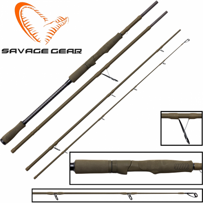 Спиннинг SAVAGE GEAR SG4 Fast Game Travel 243cm 30-80g 75780 Спиннинг SAVAGE GEAR SG4 Fast Game Travel 243cm 30-80g 75780