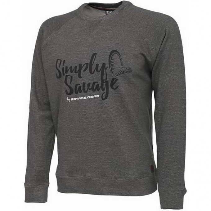 Свитер SAVAGE GEAR Simply Savage Sweater Melange Grey XXL 59142 Свитер SAVAGE GEAR Simply Savage Sweater Melange Grey XXL 59142