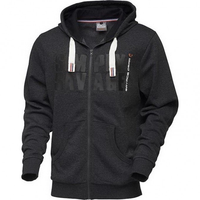 Толстовка SAVAGE GEAR Simply Savage Raw Zip Hoodie L 62302 Толстовка SAVAGE GEAR Simply Savage Raw Zip Hoodie L 62302
