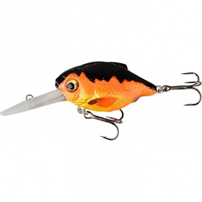 Воблер SAVAGE GEAR 3D Crucian Crank 34 3.4cm 3g F SR 04-Black & Orange 53767 Воблер SAVAGE GEAR 3D Crucian Crank 34 3.4cm 3g F SR 04-Black & Orange 53767