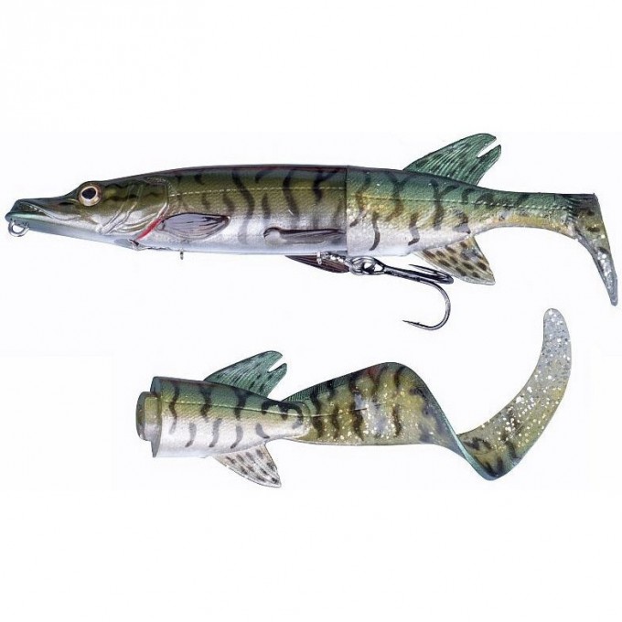 Воблер SAVAGE GEAR 3D Hybrid Pike 25cm 130g SS 07-Green Silver Pike 50235 Воблер SAVAGE GEAR 3D Hybrid Pike 25cm 130g SS 07-Green Silver Pike 50235
